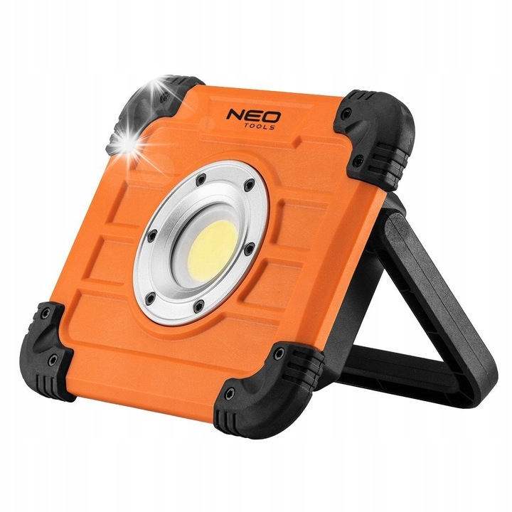 Proiector NEO, 500lm, 10W, nylon, 1x COB LED, 4xAA, portocaliu