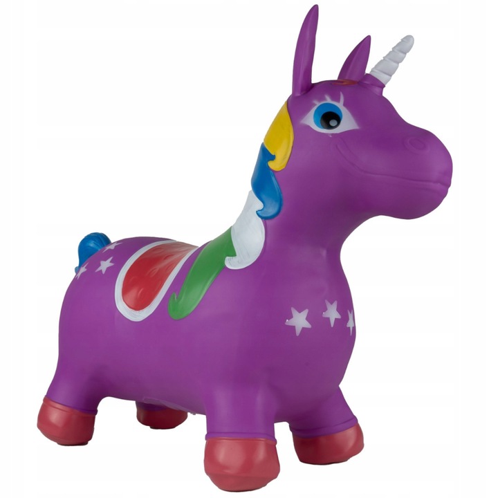 Egyszarvú gumiból gyerekeknek, Stator, 59x50x24cm, ugráláshoz