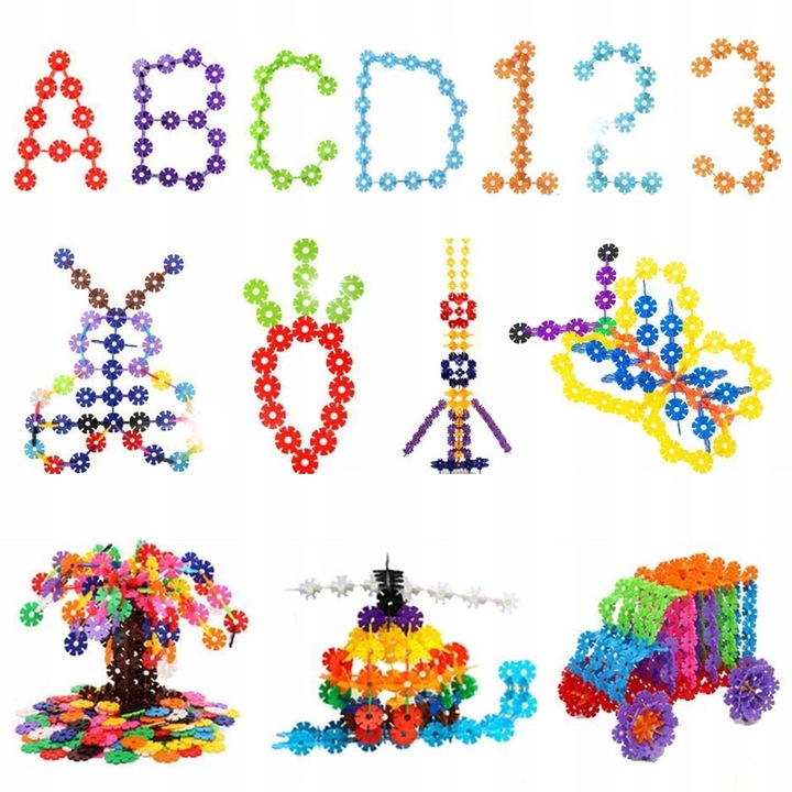 Stator építőkészlet, 460 darabos, lemezméret ~3cm, műanyag, többszínű