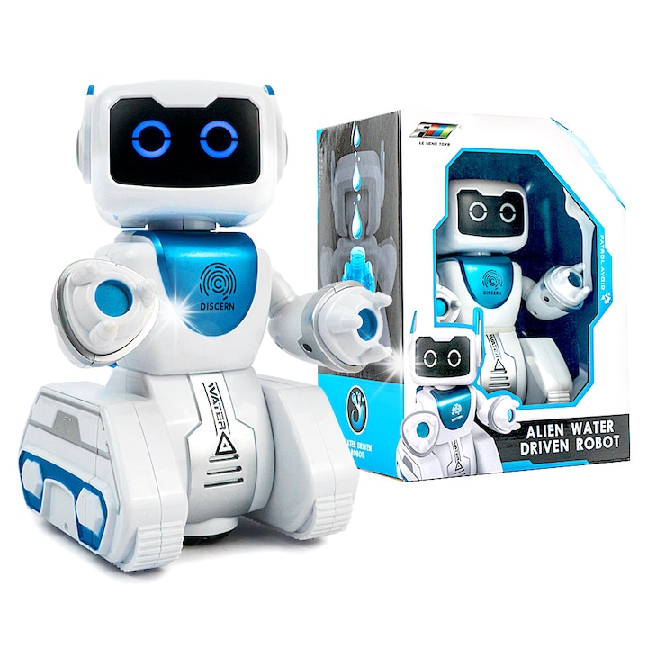 Интерактивен робот K11, звукови и светлинни ефекти, 22x16x13см, комплект с дистанционно и контейнер за вода