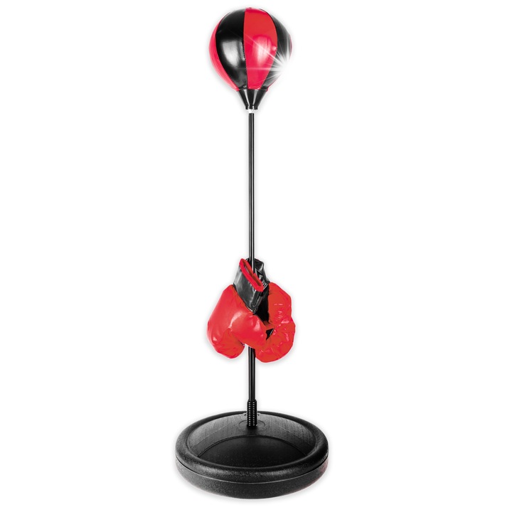 Set de box pentru copii, click4toys, Negru/Rosu