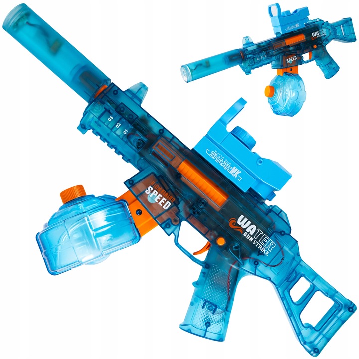 Автоматичен воден пистолет click4TOYS, 1200mAh батерия, LED