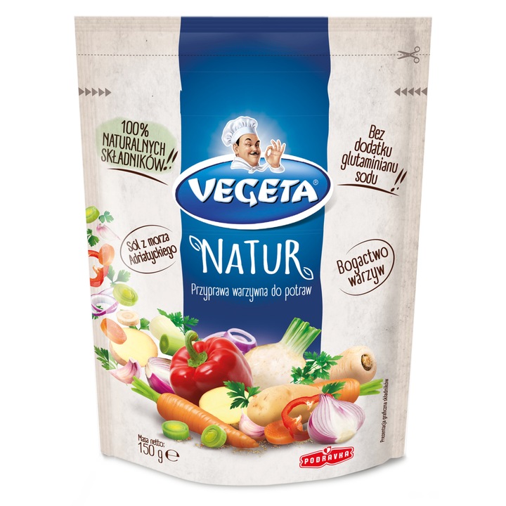 Amestec de condimente Vegeta Natur 150 g, 9 legume, fara aditivi, natural