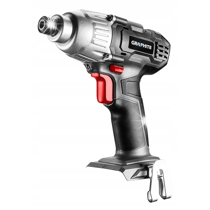 Акумулаторен винтоверт, Energy+ Graphite, 18V, 180 Nm, 2200 об/мин, 6.35 мм, черен