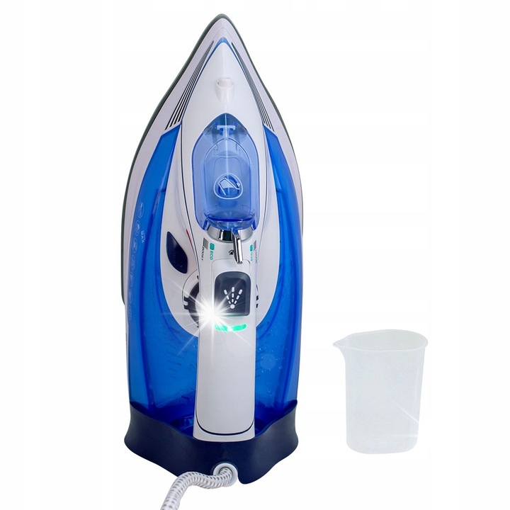 Fier de calcat cu abur, Orava, 2600 W, 320 ml, alb/albastru