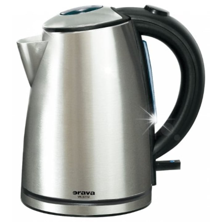 Fierbator electric Orava Hiluxe-2S 1,7L, 2000W, inox, argintiu, 22,5x23,5x14,5cm
