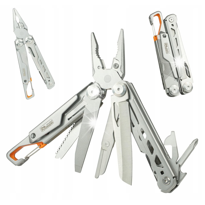 Multitool 15 in 1, RICHMANN, inox, 170mm, argintiu