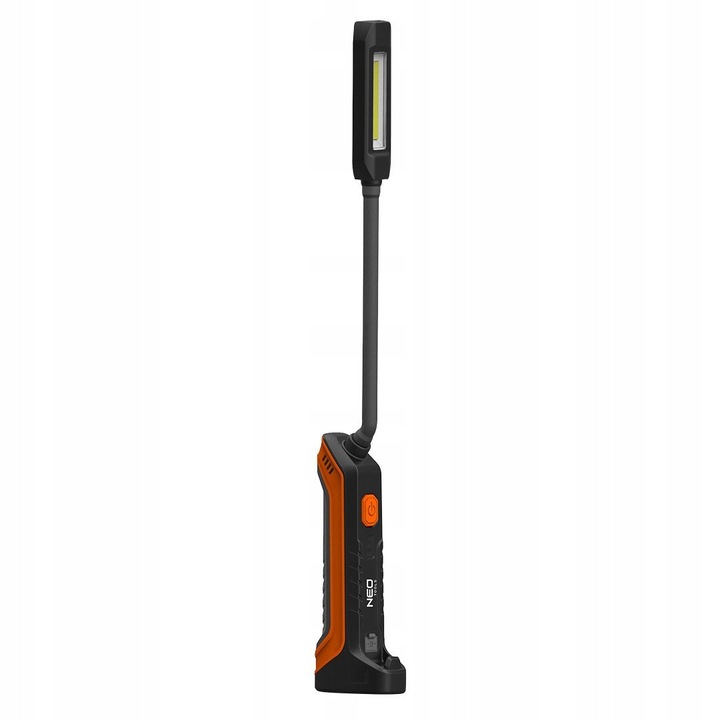 NEO TOOLS 99-102 műhelylámpa / munkalámpa, COB LED 4W 400 lm, 1W első lámpa, Li-ion 3,7V 2200 mAh akkumulátor, USB-C, mágnes és akasztóhorog
