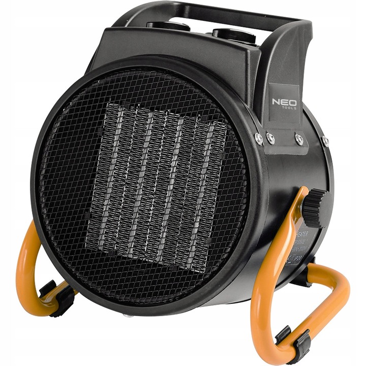 Elektromos kerámia hősugárzó 2000W, Neo Tools, ventilátorral, 21,5x23x17cm