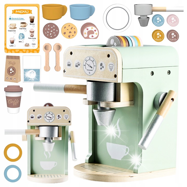 Fajáték kávéfőző gyerekeknek, Álló, konyhai kiegészítők