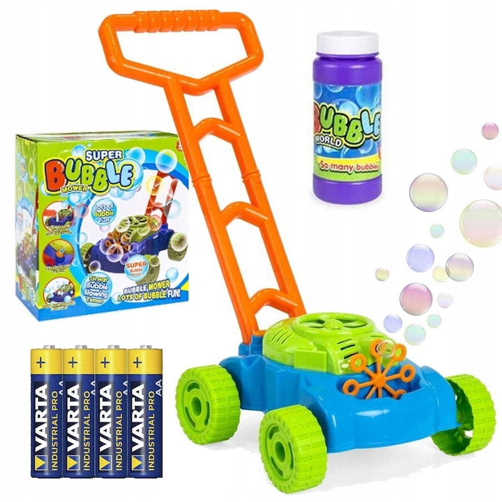 Masina de tuns iarba cu bule, Stator, multicolor, 26x51x49cm