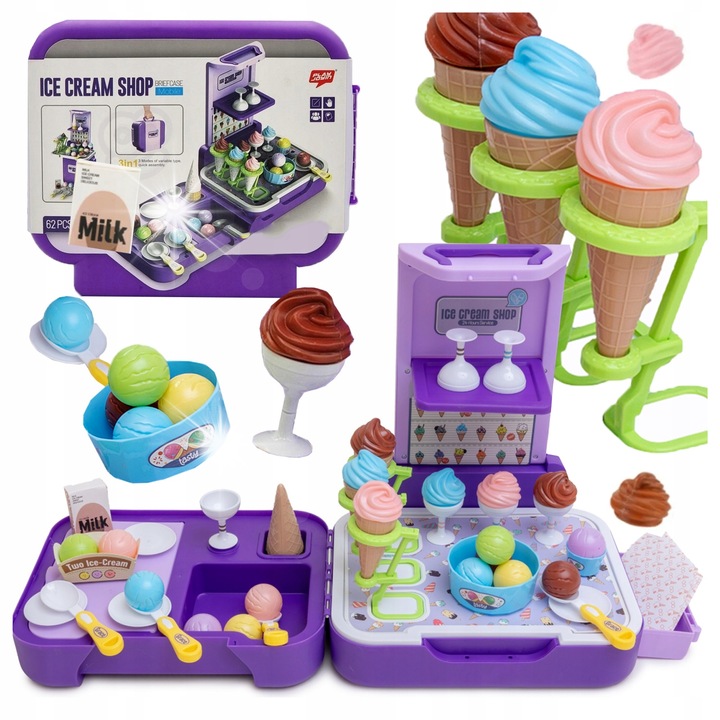 Gyerekkonyha, Álló, 3 az 1-ben készlet, többszínű, 30x25x15cm