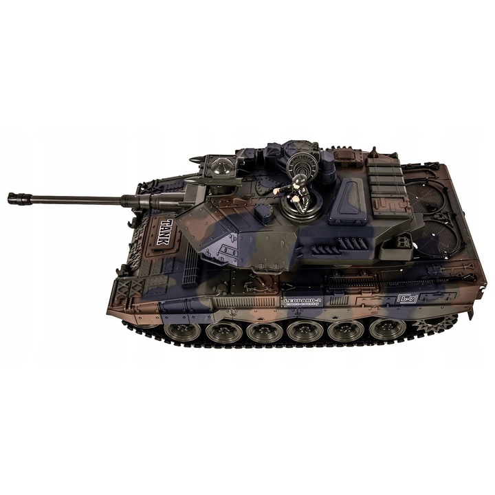 Танк RC Leopard 2 A6, click4TOYS, 1:18, дим, 3 скорости, 45x18x17см