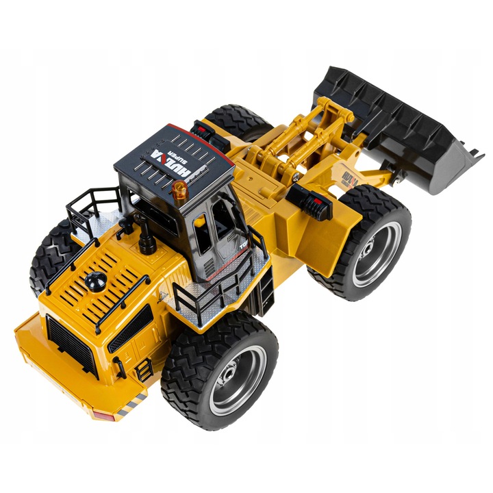 Bulldózer RC click4TOYS, 35x15,2x14cm, LED-es, 500mAh akkumulátorral, 8+ éves gyerekeknek