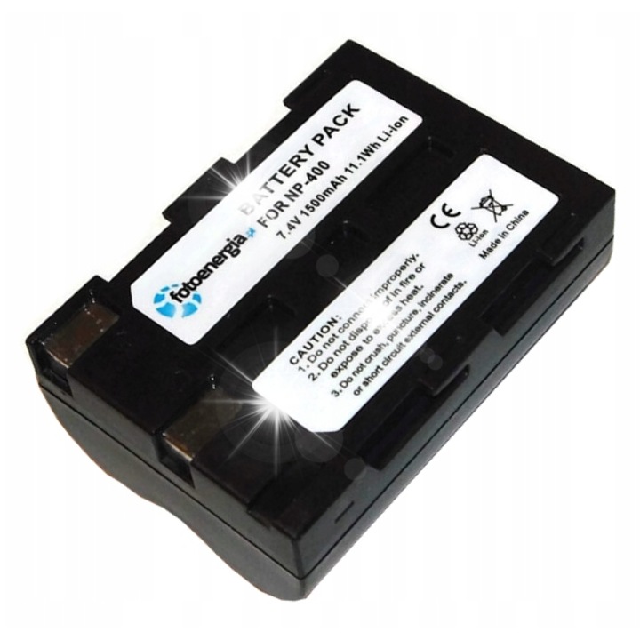 Acumulator Fotoenergia NP-400, 1500 mAh, 7,4 V, compatibil cu Pentax D-Li50, Samsung SLB-1647