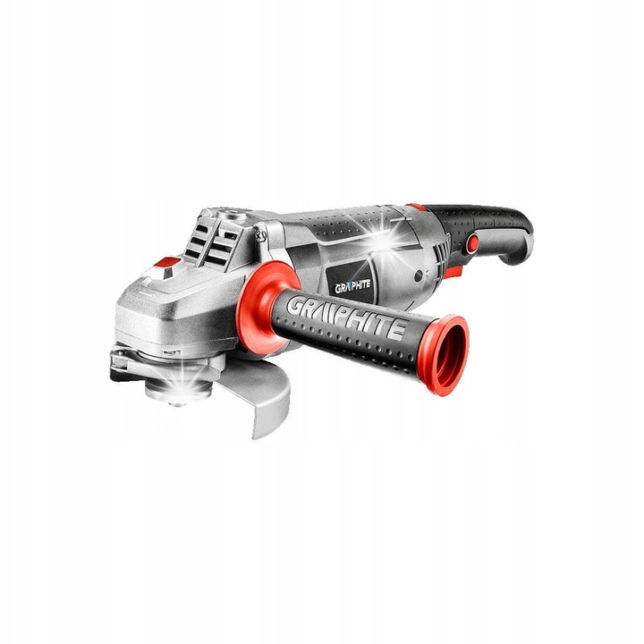 Ъглошлайф GRAPHITE 1200W, 125мм, 3000-11000об/мин, ергономичен, 3м кабел