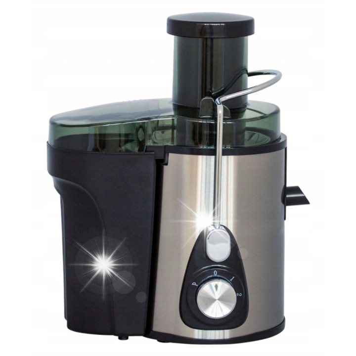 Storcator de fructe si legume Orava OS-112, 600 W, 2 viteze, argintiu/negru, 27x21x33cm