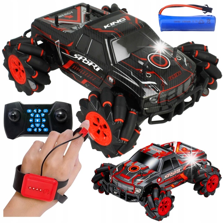 Masina RC 4x4 Stator SPORT Flying, control gestual, viteza maxima 20 km/h, 27x22x13cm