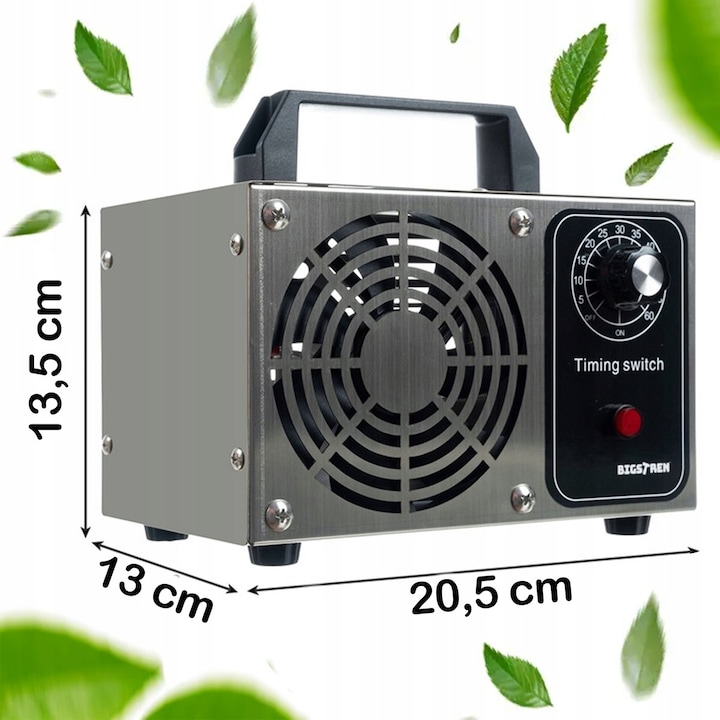 Generator de ozon Stator 20000 mg/h, 120W, inox, 20,5x13,5x13cm