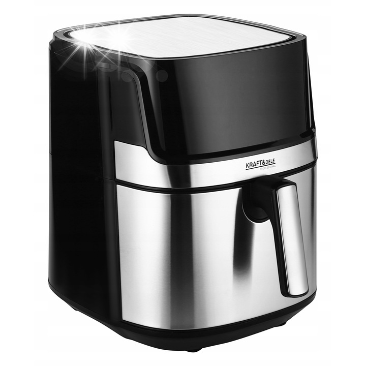 8 literes, 1850W-os, 12 programos, tapadásmentes, LCD kijelzős olajmentes fritőz