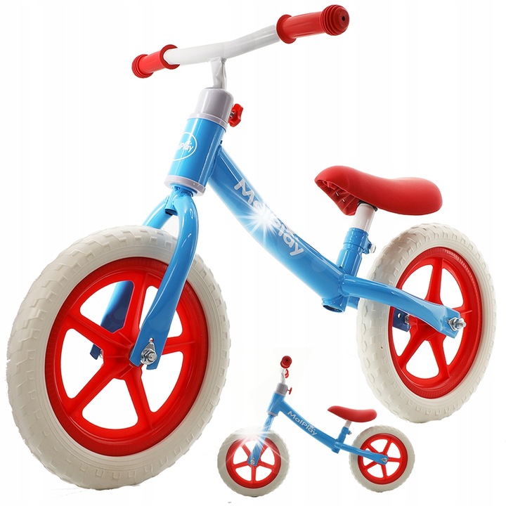 Stator futóbicikli, 12", EVA kerekek, 80x108 cm, matrica szettel