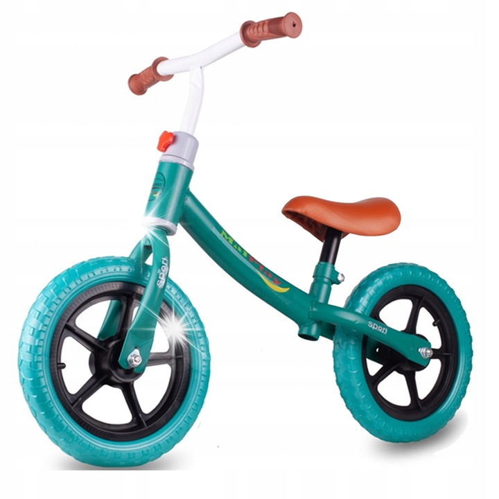 Stator gyerek futóbicikli, 12'' EVA kerekek, állítható, könnyű, 80-108 cm, 2-6 év, komplett szett szett