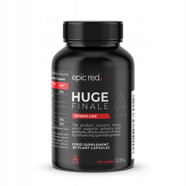 Capsule Supliment alimentar Epic Red Huge Finale 30 capsule pentru barbati