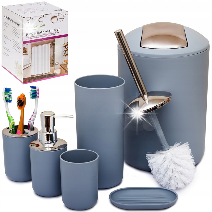 Set baie 6 in 1, gri