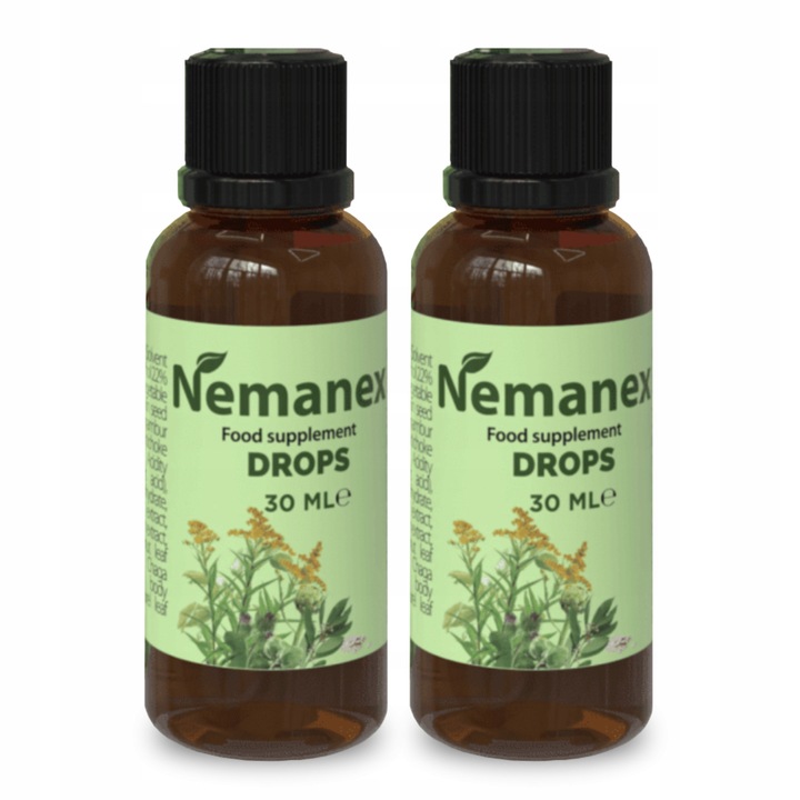 Капки Nemanex за пречистване от паразити и токсини, 30ml, растителни екстракти, за мъже
