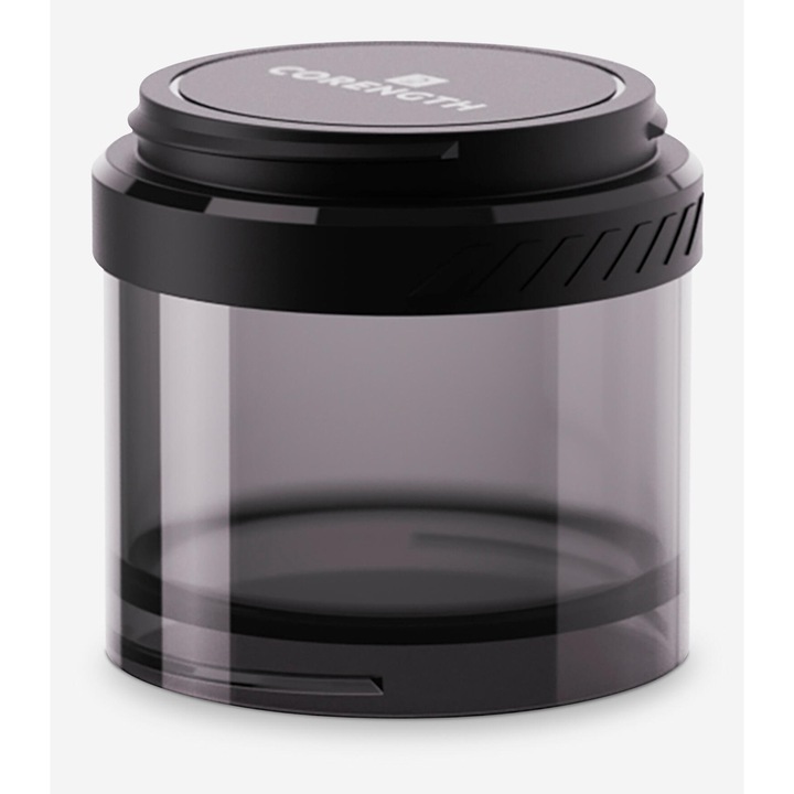 Decathlon kulacs, shaker, füstös fekete, étrend-kiegészítőkhöz