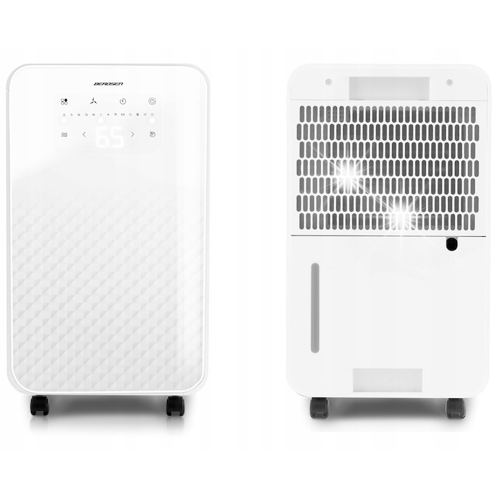 Berdsen BD-524 párátlanító, 12l/24h, páratartalom-szabályozó, időzítő, fehér, 280x200x490mm