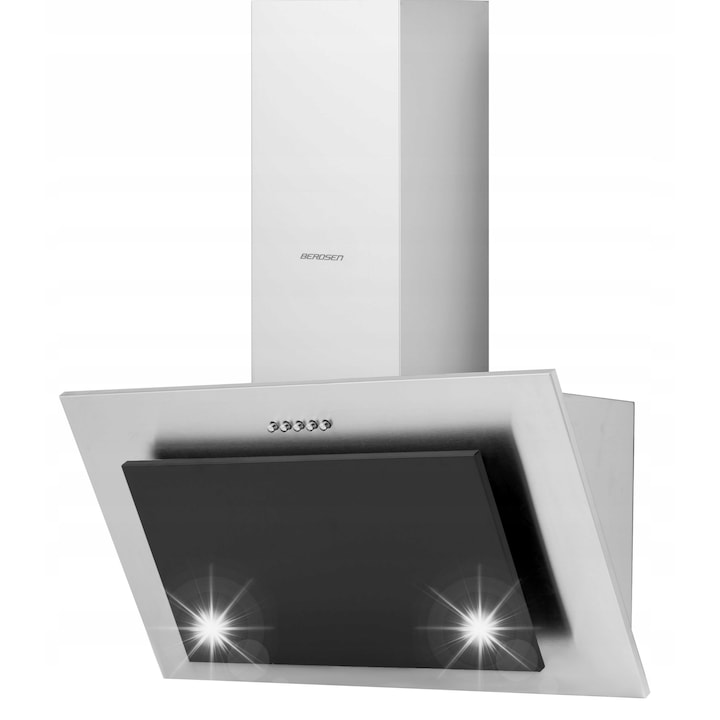 Hota de bucatarie MAAN Vela 2, 50 cm, neagra, 325 m³/h, cu iluminare LED, tip perete