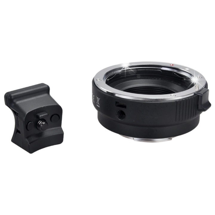 Adaptor Commlite CoMix CM-EF-EOSM pentru Canon EF/EF-S la Canon EF-M, metal, 180g