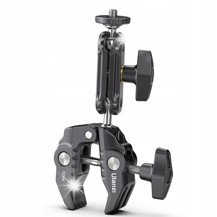 Clema Magic Arm Ulanzi R094, montaj 360°, suport pentru camere, negru, 127x20x141mm