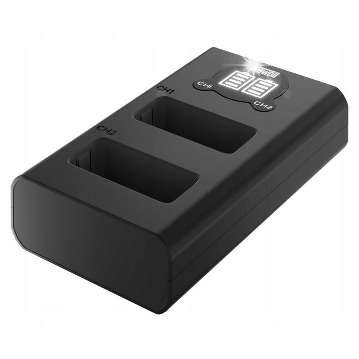 Newell LP-E17 DUAL USB töltő, 2 csatornás, micro USB/USB-C, 9x5,5x2,2cm, 45g, tápkábellel