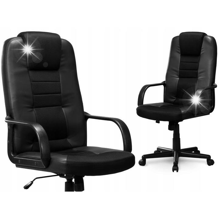 Irodai forgószék, Sofotel, ergonomikus, kellemes anyagú kárpitozás, 109-118x64x49cm