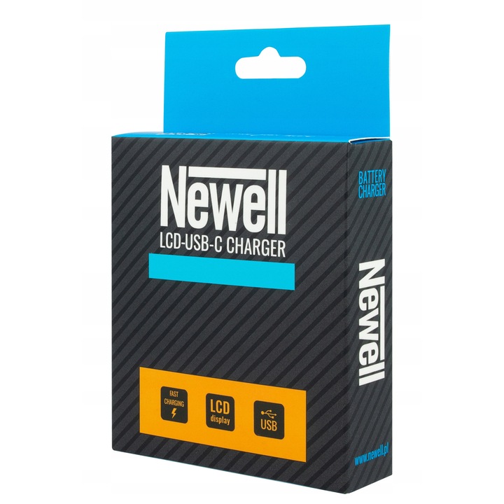 Incarcator DUAL USB Newell pentru acumulator EN-EL23, 2 canale, 9x5,5x2,2cm, 45g