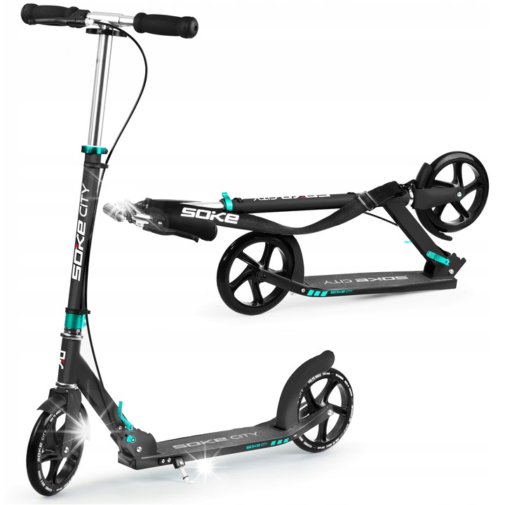 Soke városi roller, összecsukható, 200x30mm kerekek, 3,96kg súly, max. 100kg, EN 14619 tanúsítvány