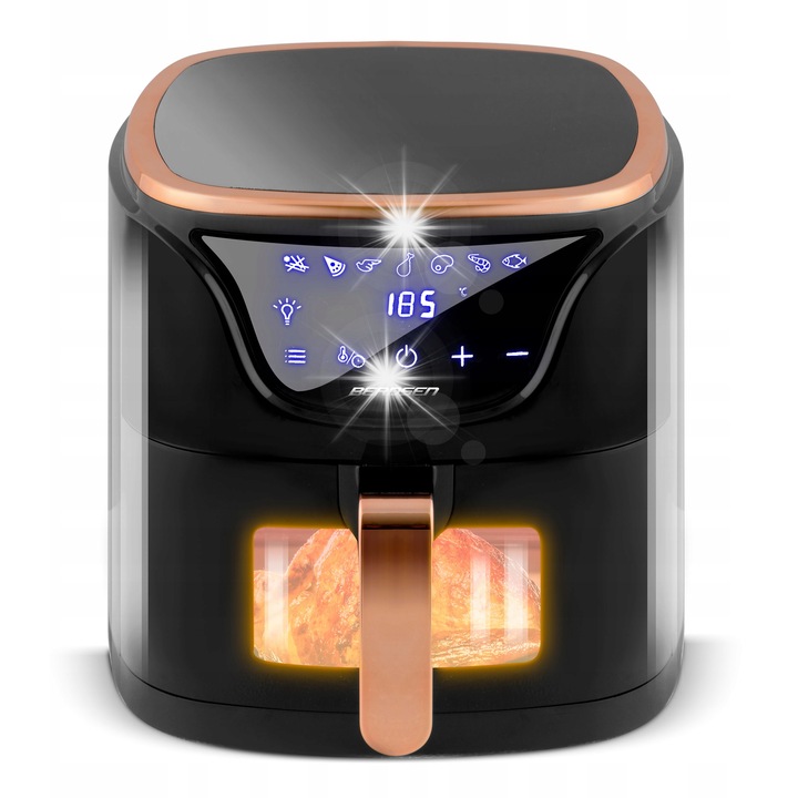 Berdsen 5L olaj nélküli fritőz, 1500W, kompakt, könnyen tisztítható, többszínű
