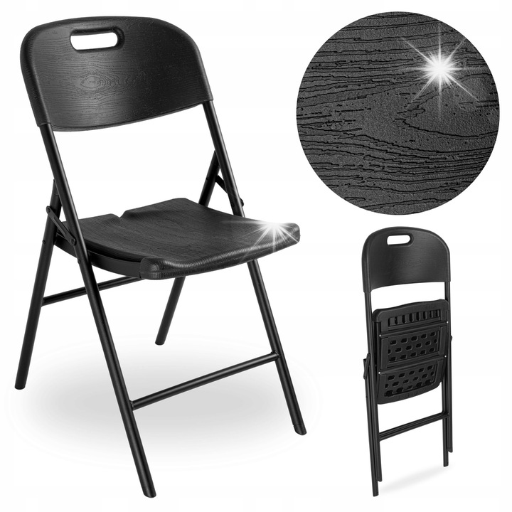 Сгъваем кетъринг стол eHokery, елегантен дизайн, издръжлив, 120 кг, 84x46x57 см, стомана