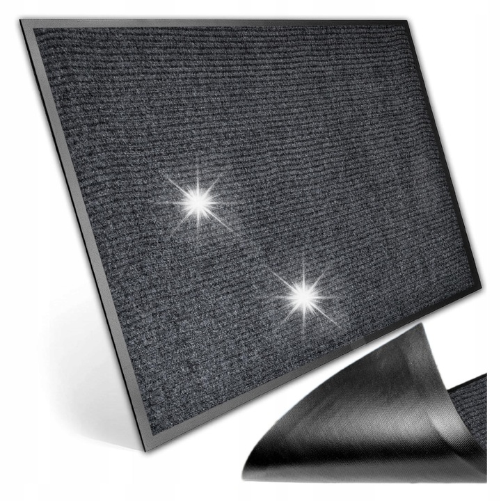 Gockowiak bejárati szőnyeg, 80x120cm, csúszásmentes, szürke