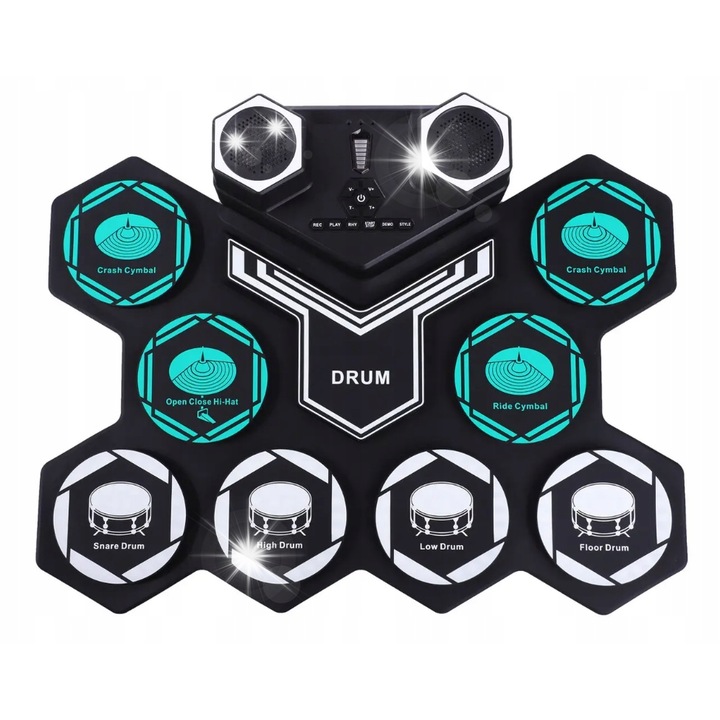 Set de tobe electrice G6008 cu tambur din silicon