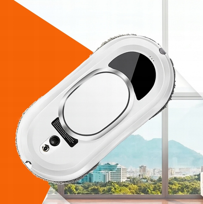 Set Robot Inteligent pentru curatarea geamurilor si oglinzilor, automat, alb