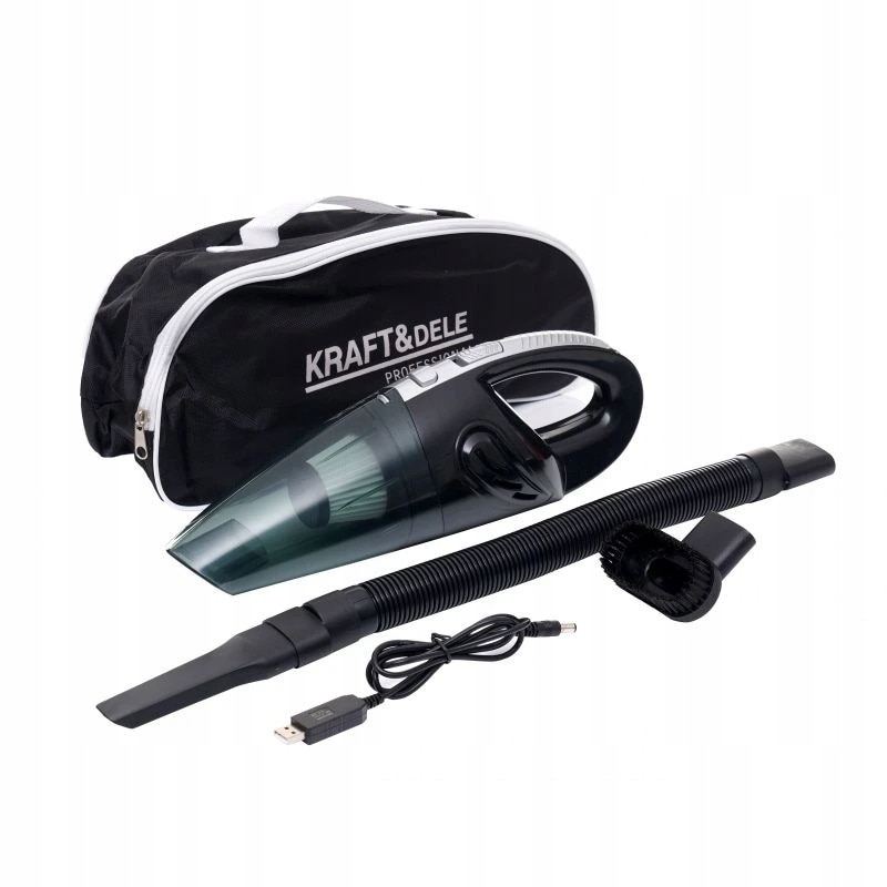 Aspirator fara fir Kraft&Dele KD5158, 120 W, portabil, cu 4 duze, acumulator Li-ion, 0,85 kg