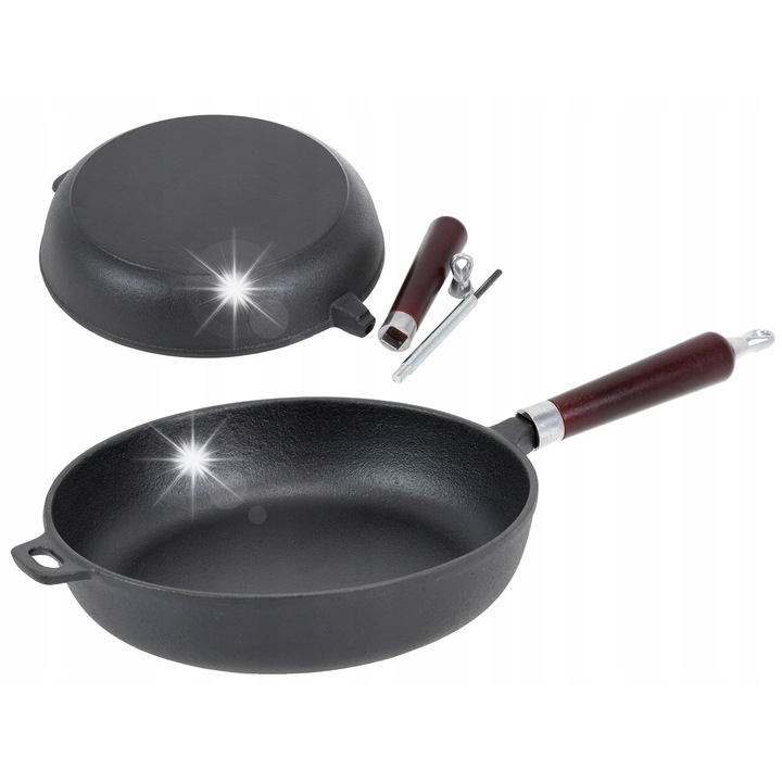 Дълбок тиган Krisberg, 28см, индукция, газ, 2,9кг, 51x28x6,3см