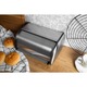 Cutie alimentara Brunbeste, chlebak metalic, argintiu, 36x23x14.5cm, design ergonomic, capacitate mare