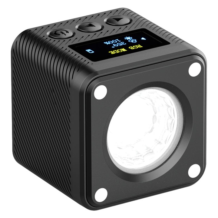 Мини LED лампа, Ulanzi L2 RGB, цветна светлина, 11 тематични програми, 41x41x41мм, 70гр
