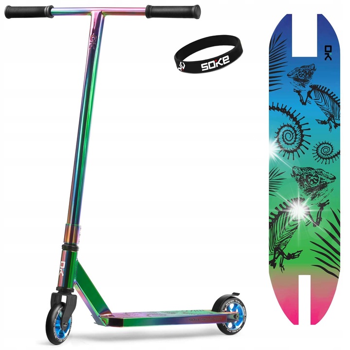 SOKE PRO STREET Neo Chrome roller, 57cm, 110x24mm kerekek, 3.9kg súly, FLEX FENDER fékrendszer