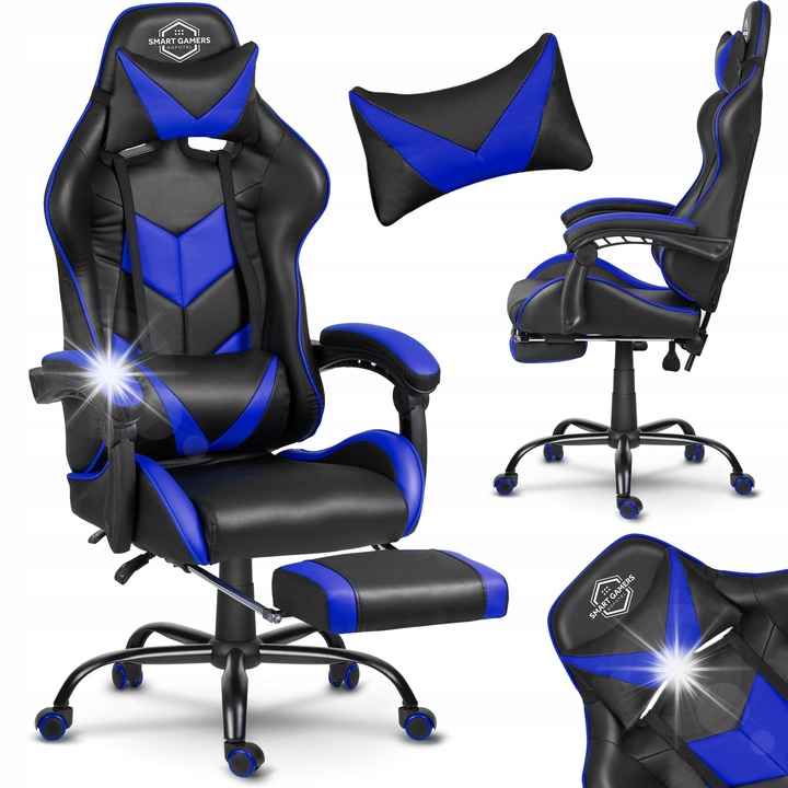 Sofotel Cerber gamer szék, ergonomikus, deréktámasz, fekete, állítható magasság 46-56cm