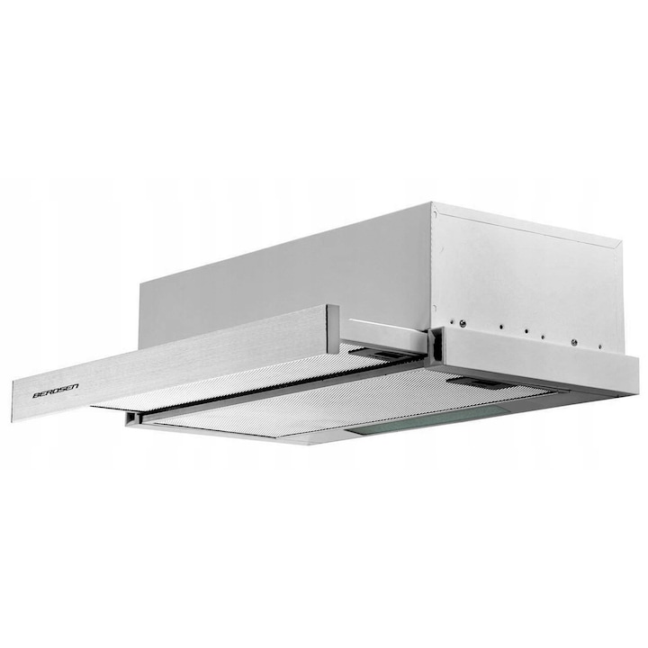 Hota submobila Berdsen 60cm, alb, 3 viteze, 158 m3/h, dimensiuni 59,8x14x50cm